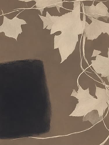 Vine Leaves and Dark Portal I Art Print