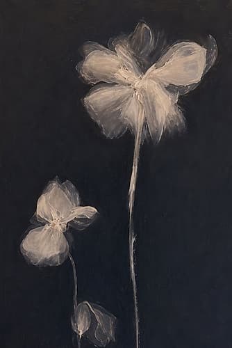 Whispering Blooms in the Dark II Moderne reproduction