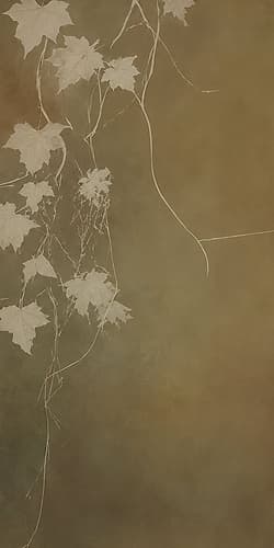 Vines on Autumn Canvas II Doré reproduction