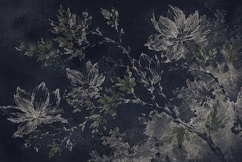 Branches in Moonlit Shadows I Art nouveau reproduction