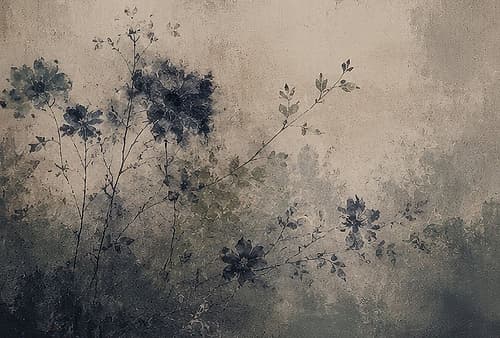 Misty Flowers Against the Sky I Impressionniste reproduction