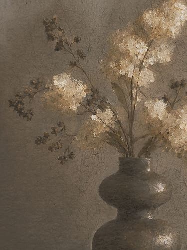 Flowering Still Life with Vases I Art Print