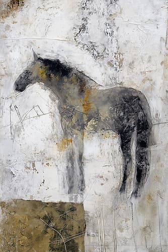 The Stallion Waits I Art Print