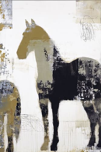 The Stallion Waits II Minimaliste reproduction