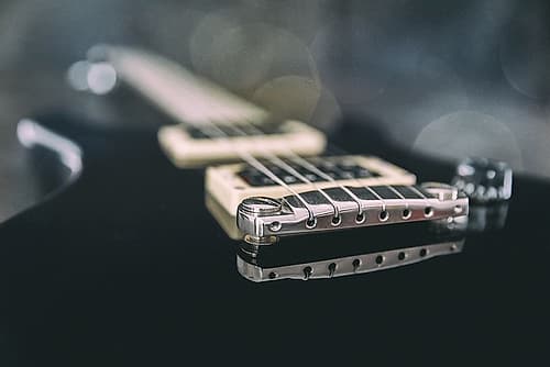 Schwarz - E-Guitar Photography Print