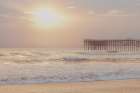 Pier View Sunset Art Print by Roberta Murray