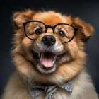 Dog Glasses I Art Print