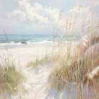 Quiet Shoreline Under Gentle Skies II Art Print