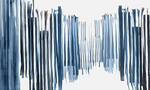 Blue Lines I Abstract Art Print