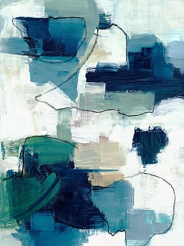 Sapphire Dreams Abstract Art Print