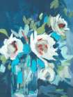 Blue Glass Vase Art Print