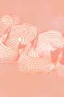 Flowing Peach Ribbon Abstract I Art Print by PI Studio