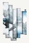 Indigo Shadowed Folds Art Print by PI Studio