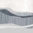 Flowing Stripes Over Grey Terrain Art Print by PI Studio