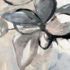 Gray Butterfly in Abstract Motion Art Print by PI Studio