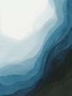 Blue Waves of Serenity I Art Print by PI Studio