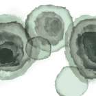 Ink Stains II Mint Version Art Print