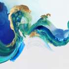 Splash of Stroke I Art Print by PI Studio