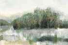 Green Forest Reflection Art Print