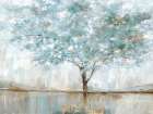 Dreamy Blue Tree Landscape Print