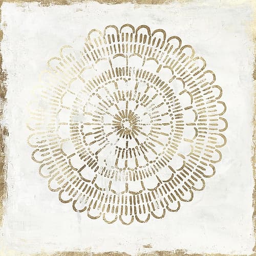 Gilded Star III Art Print