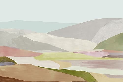 Hills of Light II Landscape Print