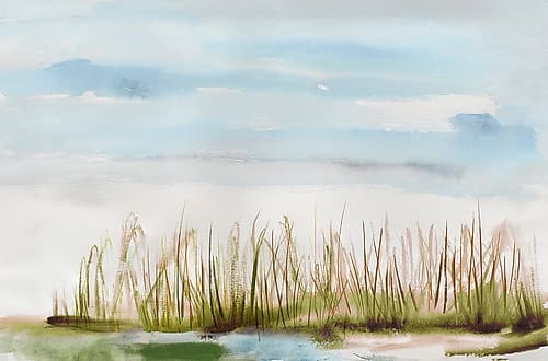 Watercolor Landscape Landscape Print
