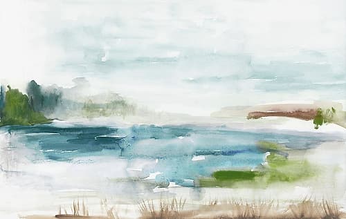 Watery Land Decorative Print