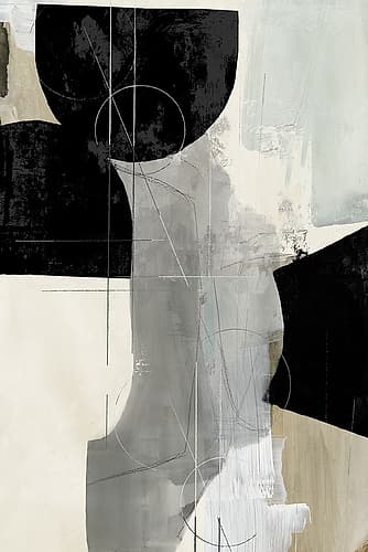 Jet Black II Minimalist Print
