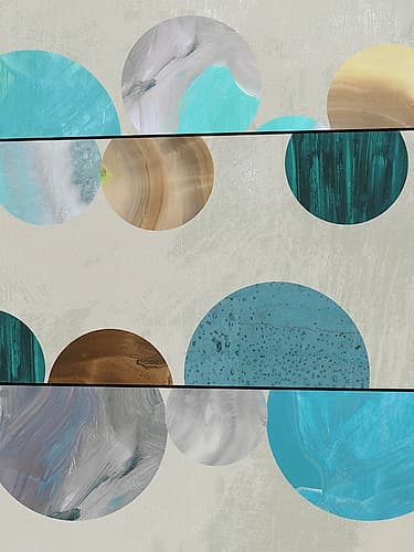 Blue Marbles II Art Print