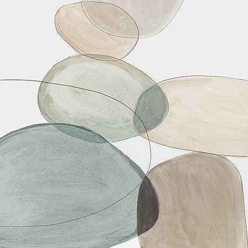 Pebble Stones I Minimalist Print