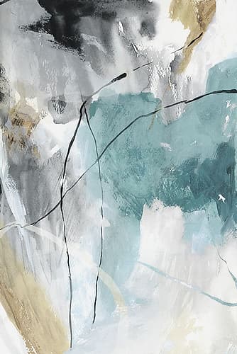 Enigmatic Teal II Art Print
