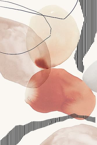 Gentle Whispers III Art abstrait reproduction