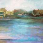 Mid Day Pond II Art Print by Stellar Design Studio