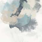 Muted Brushstrokes in Blue I Art Print