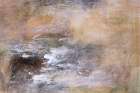 Earthy Whispers in Brushstrokes III Art Deco Print