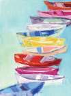 Floating Boats I Art Print