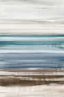 Layered Horizons of Sand and Sea Minimalist Print