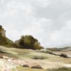 The Soft Hills I Art Print