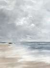 Calm Waves Under Overcast Sky II Art Print