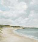 Clouds Over the Sandy Shore Art Print