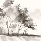 Whispering Trees in Gentle Breeze Art Print