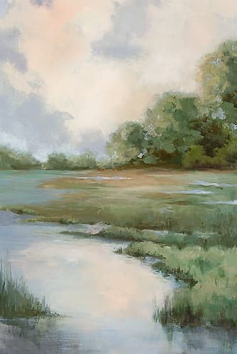 Tranquil Waters and Soft Skies Impressionniste reproduction