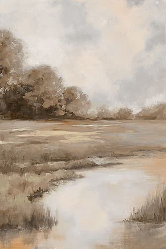 Autumn Landscape Art Print by Luna Mavis