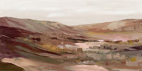Rolling Hills of Earth Tones Art Print