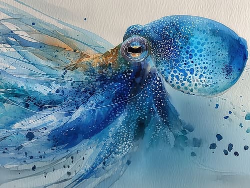 Ocean Blue Magic I Art Print