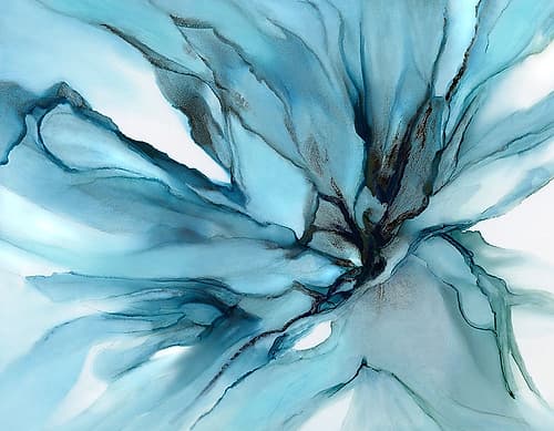 Charisma Blue Art Print