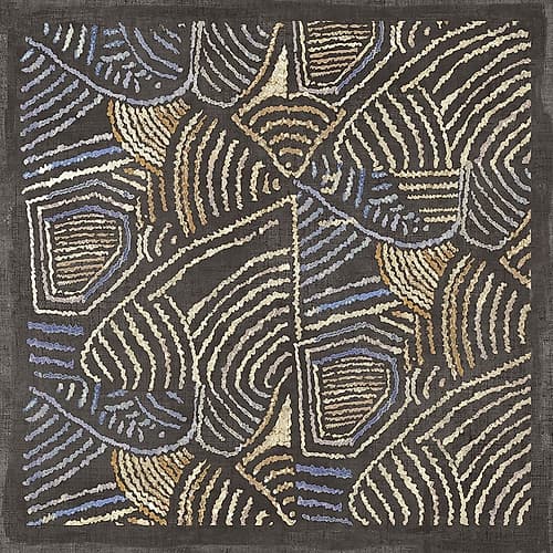 Golden Folklore III Decorative Print