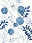 Drifting Blue Petrals I Art Print