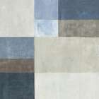 Muted Grid of Quiet Blues Art Print